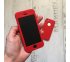360° kryt silikónový iPhone 5/5S/SE - červený